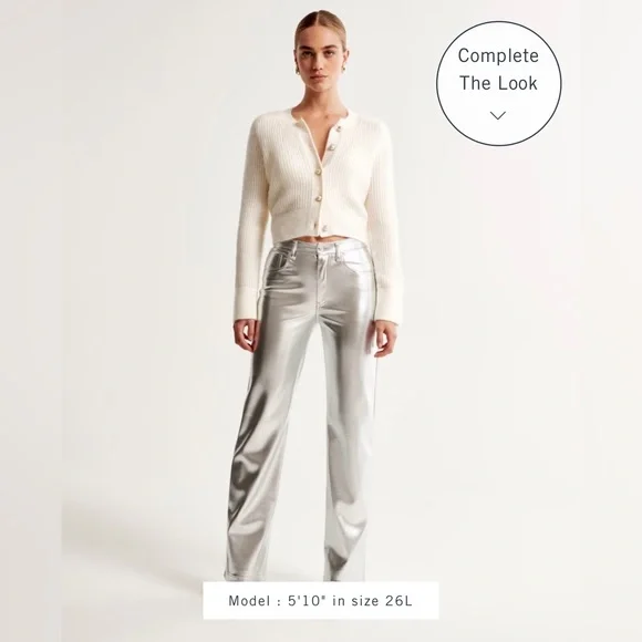 NKNIT vegan leather short pants silver② Naya Leather Short – Retrofete
